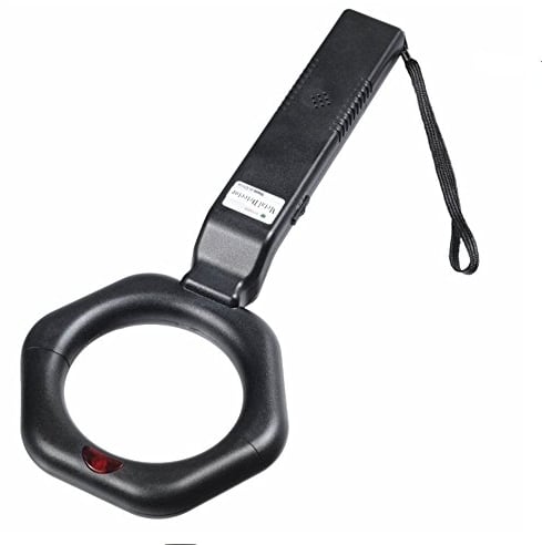 Maclean MCE101 Handmetalldetektor Metalldetektor Metallsuchgerät Empfindlichkeitseinstellung Ton und LED Signalisierung, 22,5 kHz ± 10% Frequenz