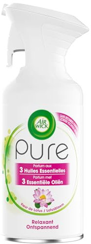 Air wick Désodorisant Maison Aérosol Pure Parfum aux 5 Huiles Essentielles Relaxants - Désodorisant 250 ml