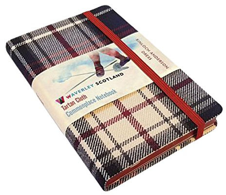 Waverley S.T. (M): Dress Pocket Genuine Tartan Cloth Commonplace Notebook