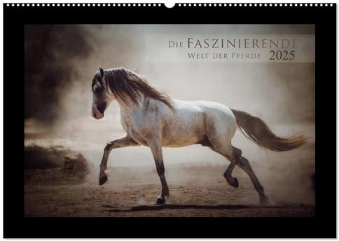Die Faszinierende Welt der Pferde (Wandkalender 2025 DIN A2 quer), CALVENDO Monatskalender: Lassen Sie sich entführen in die Faszinierende Welt der Pferde (CALVENDO Tiere)