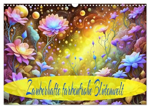 Zauberhafte farbenfrohe Blütenwelt (Wandkalender 2026 DIN A3 quer), CALVENDO Monatskalender: Blütenfreude für das ganze Jahr. (CALVENDO Natur)