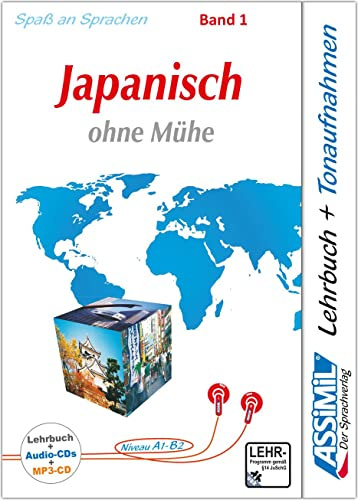 ASSiMiL Japanisch ohne Mühe Band 1 - Audio-Plus-Sprachkurs - Niveau A1-A2: Selbstlernkurs in deutscher Sprache, Lehrbuch + 3 Audio-CDs + 1 MP3-CD