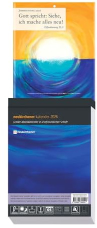 Neukirchener Kalender 2026 - Großer Abreißkalender in lesefreundlicher Schrift