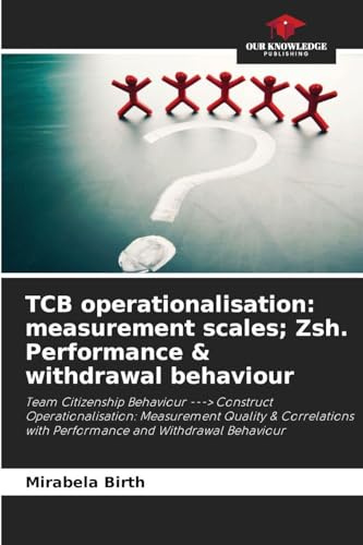 TCB operationalisation: measurement scales; Zsh. Performance & withdrawal behaviour: Team Citizenship Behaviour ---> Construct Operationalisation: ... with Performance and Withdrawal Behaviour