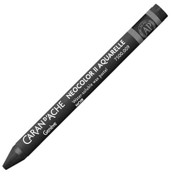 CARAN DACHE NEOCOLOR WATERCOLOUR CRAYON Black