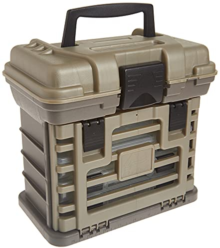 Plano Stampaggio 135430 Stow N' Go Pro Rack con 4# 23500s Prolatch Organizzatori, Grafite Gray, Arenaria