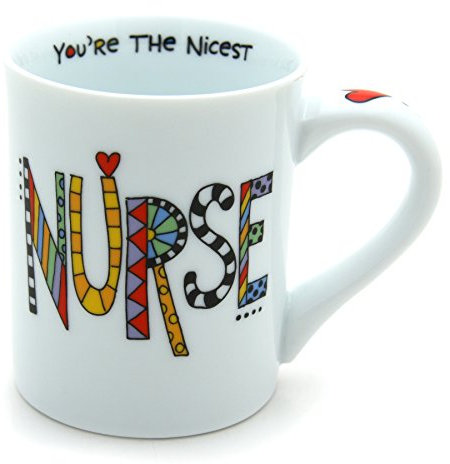 Enesco 4024418 Cuppa Doodle Krankenschwester-Tasse, Porzellan, mehrfarbig