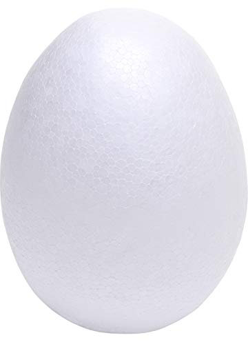 Craftmill Solid Polystyrene Eggs 10cm / 100mm - Box of (50)