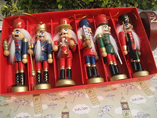 6 piezas de 12cm de altura, Cascanueces de soldado, Cascanueces, la decoración del hogar