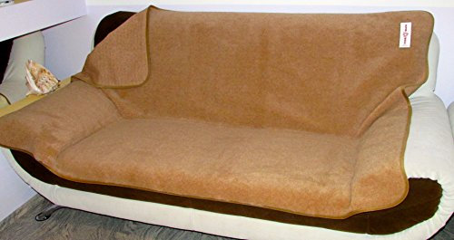 Alpenwolle Wolldecke Lama EINSEITIG, Überwurf, Tagesdecke, 100% Wolle (200x200)