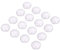 PandaHall 20pcs Glas Cabochons 14mm transparente runde Cabochon Glas Cabochons mit flachen Rückseiten Glas Kuppel Fliesen Clear Cameo für Foto Anhänger Schmuck Herstellung