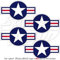 Streitkräfte der Vereinigten Staaten Aircraft Roundels USAF USMC US Navy 7,1 cm (70 mm) Vinyl Sticker, Aufkleber X4