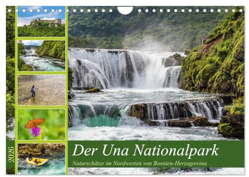Der Una Nationalpark (Wandkalender 2026 DIN A4 quer), CALVENDO Monatskalender: Die Magie der Natur im Una Nationalpark (CALVENDO Orte)