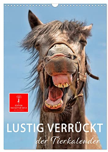 Lustig verrückt - der Tierkalender (Wandkalender 2026 DIN A3 hoch), CALVENDO Monatskalender: Schöne Tierbilder, die Freude machen. (CALVENDO Tiere)