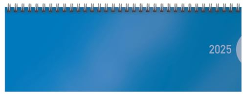 Tischquerkalender Classic Colourlux blau 2025: 1 Woche 1 Seite; Bürokalender; Tischkalender quer im Format: 29,8 x 10,5 cm