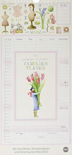 Judith Glover: Familienplaner Kalender 2021: Mit 5 Spalten
