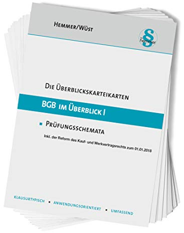 BGB im Überblick I: Karten (Karteikarten - Zivilrecht)