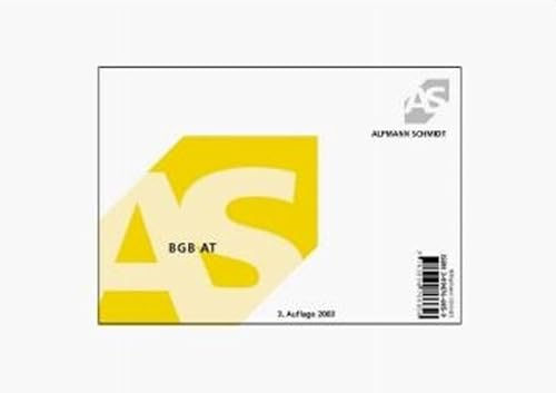 BGB Allgemeiner Teil: Karteikarten (Alpmann-Cards / Karteikarten)