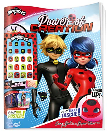 Miraculous Sonderheft Power of Creation 01/23 | Klebenägel | Kreativ-Spaß mit Ladybug und Cat Noir