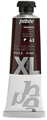 Pébéo - Huile Fine XL 37 ml - Peinture à l’Huile Rouge – Peinture à l’Huile Pébéo - Rouge Carmin 37 ml 937043, Cramoisi