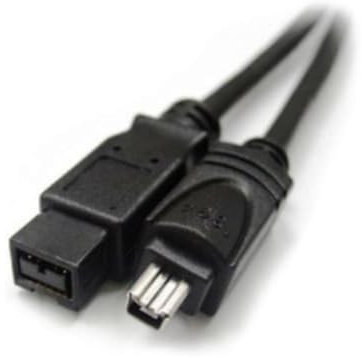 Hamlet 1.8 m câble adaptateur Firewire 800 9/400 M-M noir pour ordinateur personnel