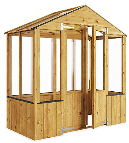 BillyOh 3x6 Wooden Frame Greenhouse | Polycarbonate Glazing | Cold Frame Durable Shed | Wooden Green House, Mini Greenhouse Lincoln
