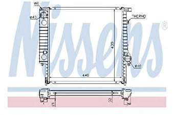 Nissens 60635A Kühler, Motorkühlung