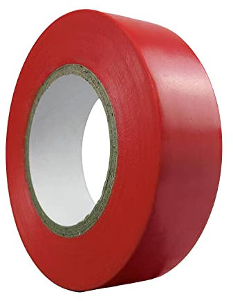 WOLFPACK LINEA PROFESIONAL - Cinta Aislante 20 m. x 19 mm. Roja Uso doméstico