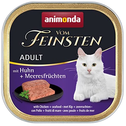 animonda vom Feinsten Katzenfutter nass mit Pute in Tomatensauce (32 x 100g), getreidefreies Katzenfutter nass ohne Zucker, mit frischen, fleischigen Zutaten