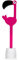 La Flamingo Escobilla Cepillo del tocador con el sostenedor - Accesorios de baño