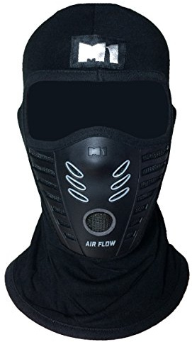 Ranger Products M1 Vollgesichtsabdeckung Sturmhaube Schutz Filter Gummi Ski Staubmaske (BALA-FILT-RUBB-Blck) Schwarz