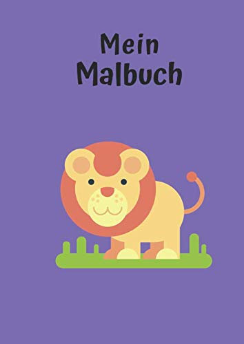 Mein Malbuch: Motiv Löwe No. 4 | DIN A4 | Blanko | Geschenkidee