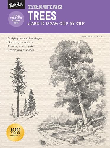 Walter Foster Publishing Drawing: Trees with William F. Powell: Learn to draw step by step (How to Draw & Paint),260.35mm x 349.25mm