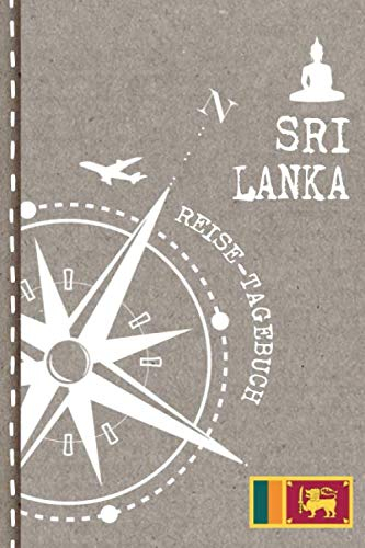 Sri Lanka Reisetagebuch: Reise Tagebuch zum Selberschreiben, ca. A5 - Journal Dotted Punkteraster, Bucket List für Urlaub, Ferien Trip, Auslandsjahr, Auswanderer - Notizbuch Dot Grid punktiert