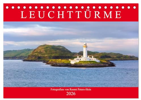 Leuchttürme des Nordens (Tischkalender 2026 DIN A5 quer), CALVENDO Monatskalender: Ein Fotokalender mit Leuchttürmen aus Deutschland, Dänemark sowie Großbritannien (CALVENDO Orte)