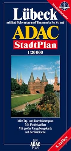 ADAC Stadtpläne, Lübeck mit Bad Schwartau: Mit City- u. Durchfahrtspl. Mit Postleitzahlen. Mit großer Umgebungskte.