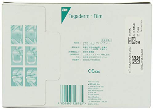 3M 1626W Tegaderm Transparenter Folien-Verband, 50 Stück pro Packung