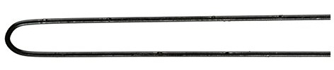 Comair 3150078 Postichenadeln, 50er Beutel glatt, 45 x 0.8 mm, schwarz