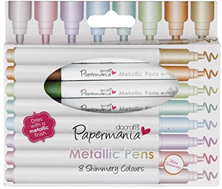 Metallic Pens 8 Shimmery Colours