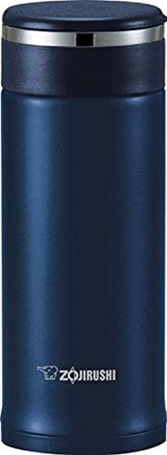 Zojirushi SM-JTE34AD Stainless Steel Travel Mug with Tea Leaf Filter, 11-Ounce/0.34-Liter, Deep Blue