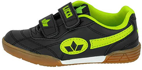Lico Unisex Kinder Bernie V Hallenschuhe, Schwarz Lemon, 40 EU