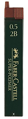 Faber Castell Super Polymer 9065S- Hardness 5Packs of 12Leads 0.5mm 2Baa
