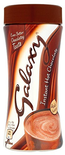Galaxy - Chocolat en poudre - pour chocolat chaud instantané - lot de 2 pots de 200 g