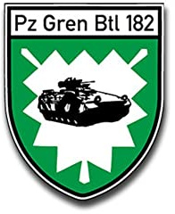 Aufkleber/Sticker PzGrenBtl 182 Panzergrenadierbataillon Holstein BW 6x7cm A1560