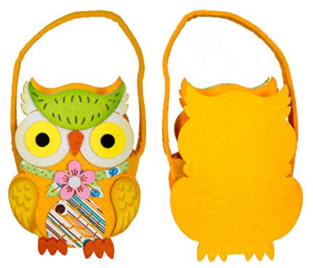 hegro-grosshandel 12 Filztasche Eule - Filz -Frühling/Filztasche Ostern Frühling
