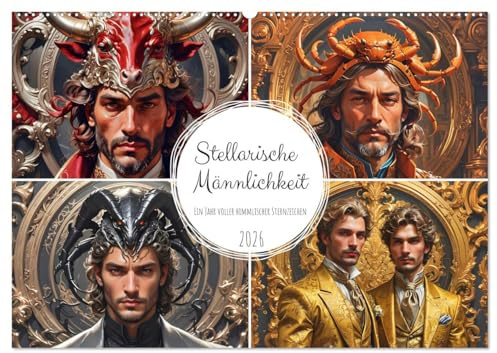 Stellarische Männlichkeit (Wandkalender 2026 DIN A2 quer), CALVENDO Monatskalender: Stellarische Männlichkeit - Ein Jahr voller himmlischer ... charismatischen Männern. (CALVENDO Hobbys)