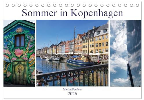 Sommer in Kopenhagen (Tischkalender 2026 DIN A5 quer), CALVENDO Monatskalender: Eindrücke aus einer faszinierenden Stadt. (CALVENDO Orte)