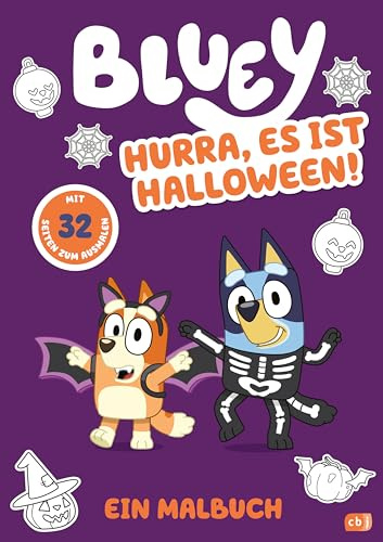 BLUEY – Hurra, es ist Halloween!: Ein Malbuch für Kinder ab 3 Jahren - Mit 32 Seiten zum Ausmalen (BLUEY – Beschäftigung, Band 13)