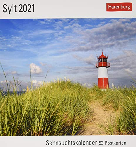 Sylt Sehnsuchtskalender 2021 - Postkartenkalender mit Wochenkalendarium - 53 perforierte Postkarten zum Heraustrennen - zum Aufstellen oder Aufhängen ... x 17,5 cm: Sehnsuchtskalender, 53 Postkarten