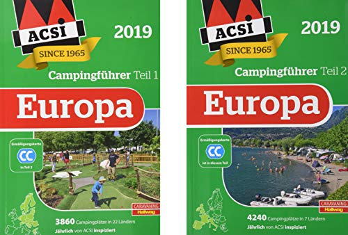 ACSI Internationaler Campingführer Europa 2019: in 2 Bänden inkl. Ermässigungskarte und ACSI Camping Europa-App Rabattcode.: 8100 Campingplätze in 29 ... Europa App Rabattcode (Hallwag Promobil)